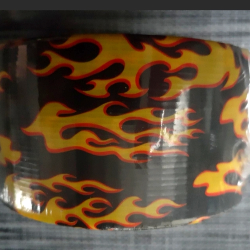 HOT ROD Duck Tape *DISCONTINUED* Printed Flames 1.88 in x 10 yds MADE IN THE USA